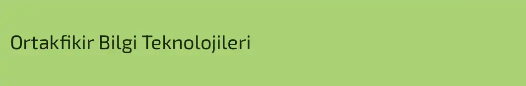 Ortakfikir Bilgi Teknolojileri